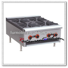 K121 Stainless Steel 4 Burners Clay Pot Commercial Gas Cooker